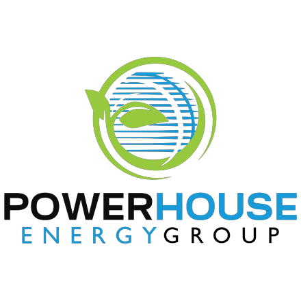 Logo of Powerhouse Energy (PHE).