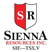 Logo of Sienna Resources (PK) (SNNAF).