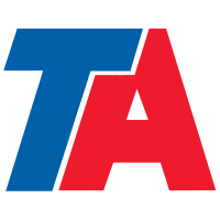 Logo of TravelCenters of America (TA).